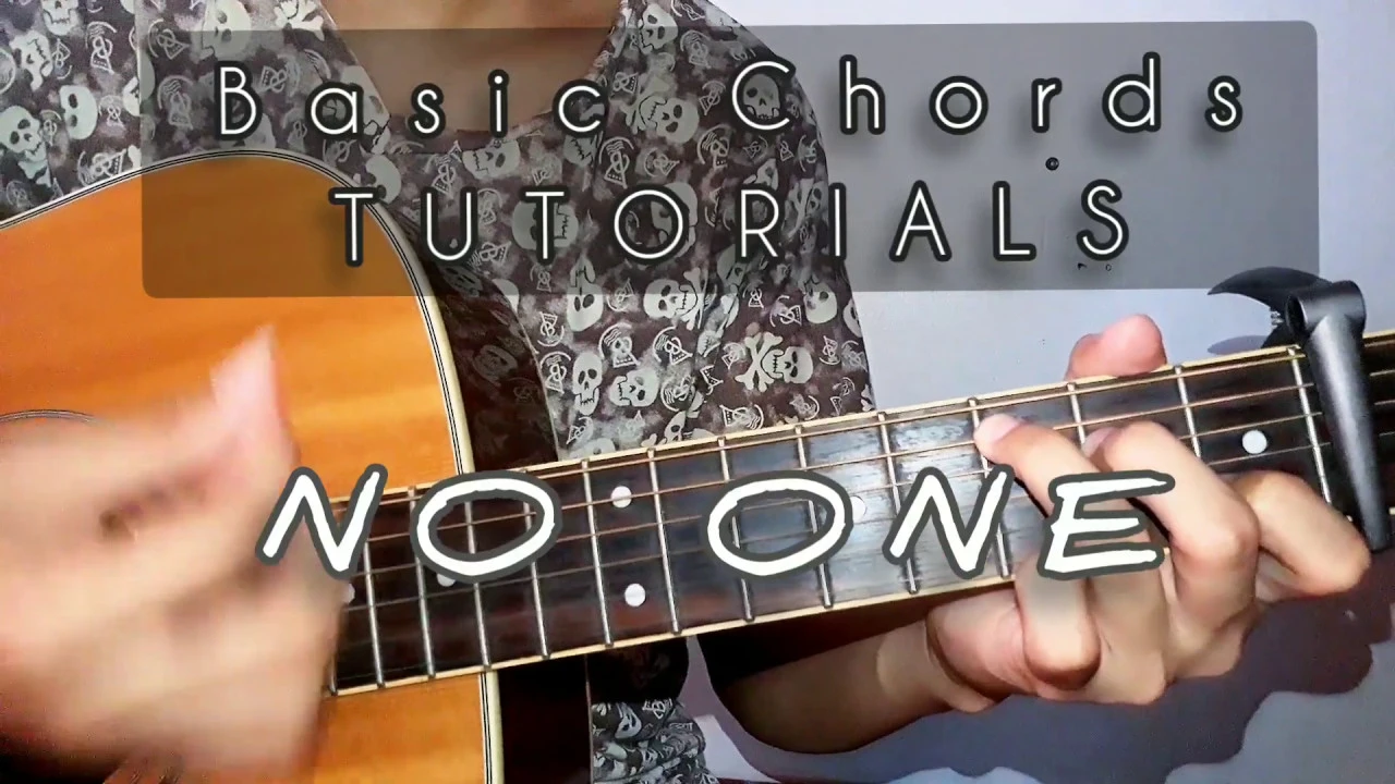 NO ONE - easy Chords Guitar Tutorial ( Tagalog )