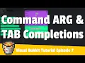 Command Args and Tab Completions Ep 7 Visual Bukkit Tutorial 4 7 0