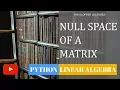 Null space of a matrix using sympy