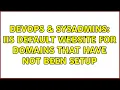 DevOps SysAdmins IIS Default Website for Domains that have not been setup 2 Solutions