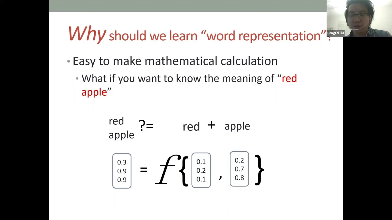 CMU Low resource NLP Bootcamp 2020 (5): Neural Representation Learning