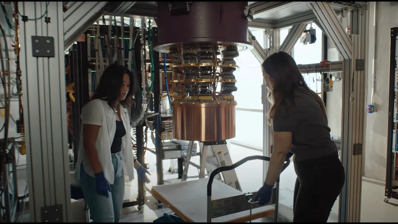 Outline Video Step inside the Google Quantum AI lab