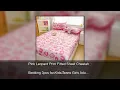 Pink Leopard Print Fitted Sheet Cheetah Bedding 3pcs for Kids Teens Girls Adults Room Decor Wil