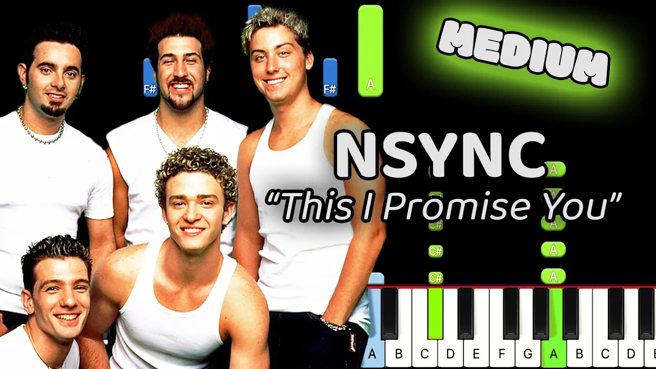 This I Promise You Piano - How to Play NSYNC This I Promise You Piano Tutorial! (Medium)