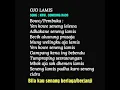 Download Lagu Langgam OJO LAMIS dg LYRIC - KARAWITAN CONDONG RAOS - PIMP. KI NARTO SABDO