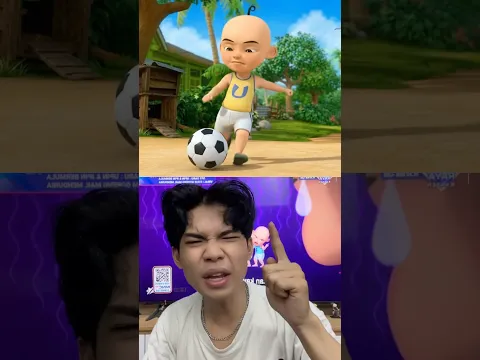 Upin nendang bola tapi nyasar dan ngilang