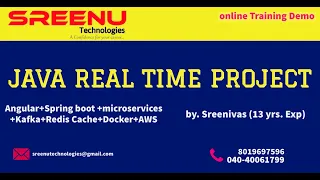 JAVA REALTIME PROJECT DEMO BY SREENIVAS - SREENU TECHNOLOGIES