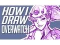 How I Draw Overwatch - Widowmaker