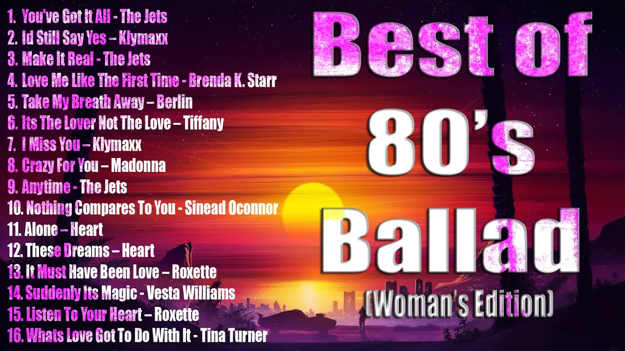 Powerful Voices and Heartfelt Ballads: A Tribute to the Women of the 80s || Best Of 80's Ballad