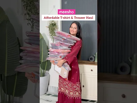 Meesho T-shirt & Trouser Haul #shorts