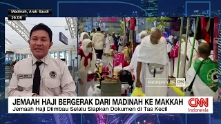 jemaah haji bergerak dari madinah ke makkah