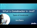 Constructor In Java Types of Constructor and its Need