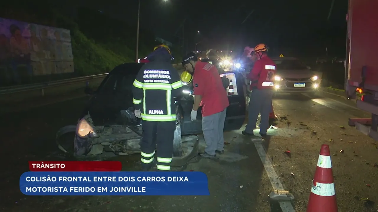 Corpo de Bombeiros atende ocorrência de acidente no Distrito Industrial de Joinville