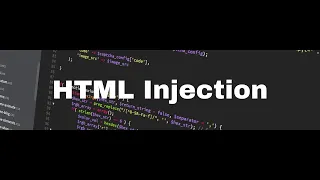 HTML INJECTION within 2 minutes Full Information cyber security Ethical Hacking