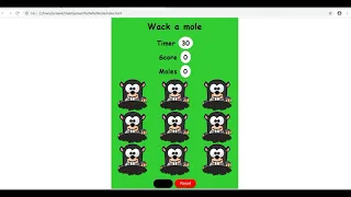 Wack a mole - in pure javascript