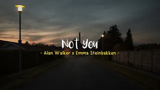 Not You Alan Walker Ft Emma Steinbakken Speed Up Lyrics Terjemahan 