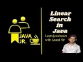 Linear Search in Java
