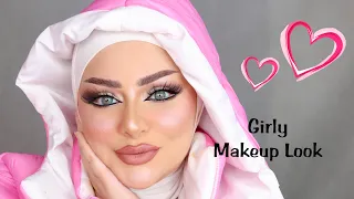 Pinky Barbie look - Candy Makeup |Marwayehia| rubyrose & juicy beauty | مكياج باربي بينك | مروة يحيى