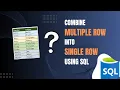 Combine Multi-Row Data into Single Row Concatenated and Delimited Data SQL