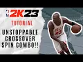 This is the FASTEST CROSSOVER SPIN COMBO in NBA 2K23