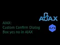Custom confirm dialog box yes no in Javascript 2020 with source code