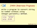 convert string into integer without using Integer parseInt method in java and valueOf