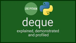 deque Demonstrated With Examples Python s collections module part 1