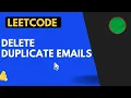 196 Delete Duplicate Emails leetcode Solution