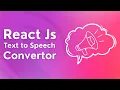 Text to Speech in React Js React Js Text to Speech Converter Using react-speech-kit