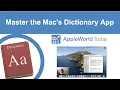 Master the Mac s Dictionary App
