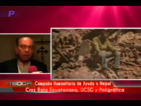 Campaña humanitaria de ayuda a Nepal Cruz Roja Ecuatoriana, UCSG y Poligráfica