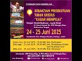 Download Lagu Ibadah Kunjungan II - Palangka Raya | Pdt. Widjaja Hendra I Rabu, 25 Juni 2025 | Ibadah Online