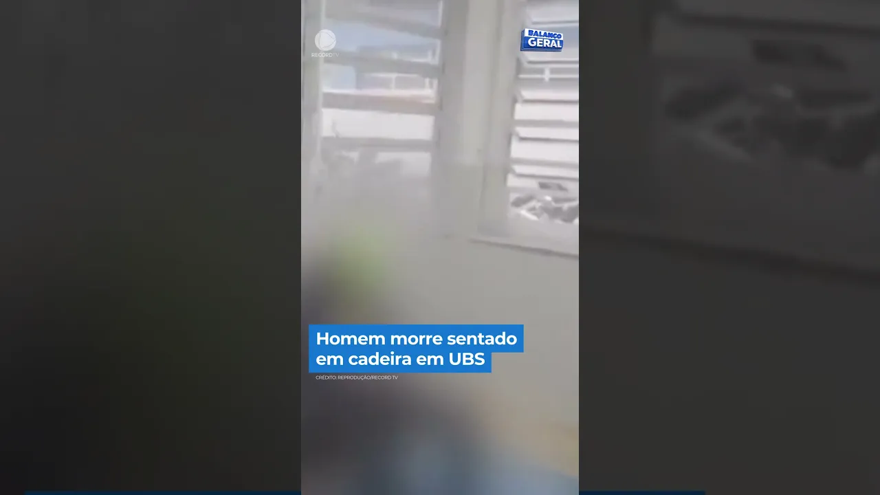 Homem morre sentado em cadeira de UBS de São Paulo #shorts