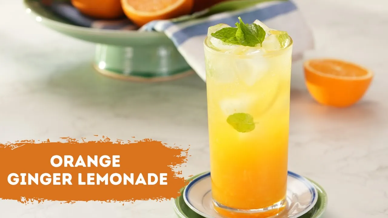 Orange Ginger Lemonade         Summer Cooler   Sanjeev Kapoor Khazana