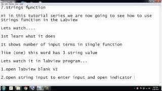 7 string functions in labview