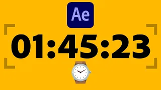 After Effects Timer Tutorial Hours Minutes and Seconds