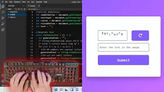 ASMR Programming - Captcha Generator Using HTML CSS JavaScript