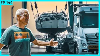 Ein 15 Tonnen Segelboot transportieren – was kann da schon schiefgehen?