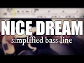 Download Lagu Nice Dream - Radiohead | Simplified bass line with tabs #79