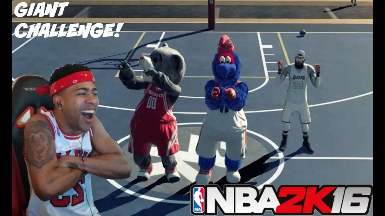 NBA 2K16| Entire Team Mascot GIANTS!! MyPark Challenge! & Funny Moments