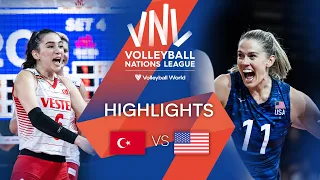 Download 🇹🇷 TÜR vs. 🇺🇸 USA - Highlights Week 3 | Women's VNL 2022 MP3