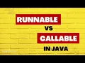 Runnable Vs Callable in java Difference between Runnable and Callable interfaces in java threads