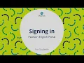 Pearson English Portal for Students Signing In
