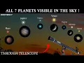 All 7 Planets Aligned in the Night Sky captured through my 70mm telescope Astro Creo