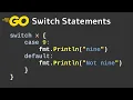Switch statements in Golang with fallthrough - Go programming language tutorial 7