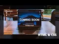 How to make RESPONSIVE Coming Soon Page using Only HTML CSS JAVASCRIPT for Beginners