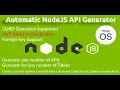 MacOS Version Automatic NodeJS API Generator from MySql Database