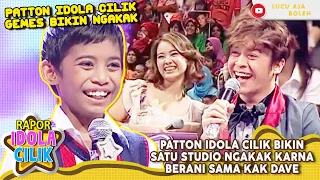 patton idola cilik bikin satu studio ngakak karna berani sama kak dave rapor idola cilik