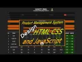 Product Management System HTML CSS and JavaScript