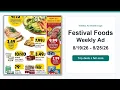 Festival Foods Weekly Ad 26 - 26 Best Deals